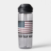 Patriotische amerikanische Flagge individuelle Nam Trinkflasche (Rückseite)
