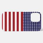 Patriotische Amerikanische Flagge Inspiriert iPhone Hülle (Rückseite (Horizontal))