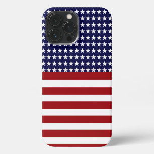 Patriotische Amerikanische Flagge Inspiriert iPhone 13 Pro Max Hülle