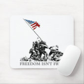 Patriotische amerikanische Flagge Iwojima Mousepad (Mit Mouse)