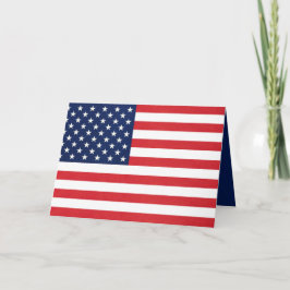 Patriotische amerikanische Flagge Karte