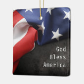 Patriotische amerikanische Flagge Keramikornament (Links)