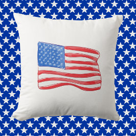 Patriotische amerikanische Flagge Kissen