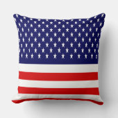 Patriotische amerikanische Flagge Kissen (Vorderseite)