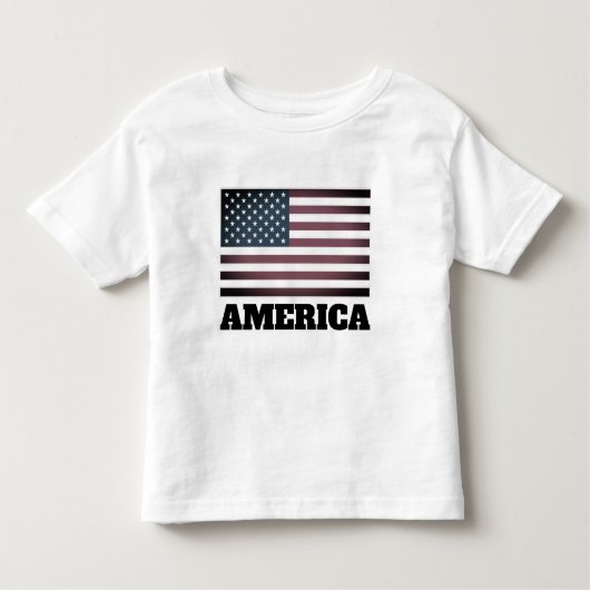 Patriotische amerikanische Flagge Kleinkind im Shi Kleinkind T-shirt (Vorderseite)