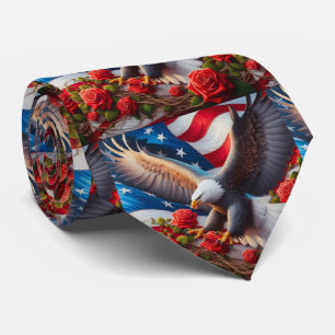 Patriotische amerikanische Flagge Krawatte