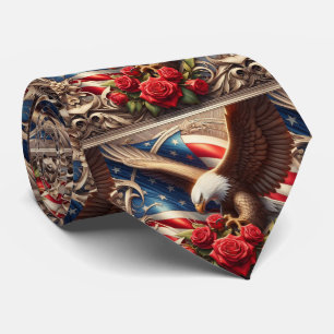 Patriotische amerikanische Flagge Krawatte
