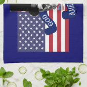 Patriotische amerikanische Flagge Küchentuch (Gefaltet)