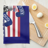 Patriotische amerikanische Flagge Küchentuch (Viertel Falte)