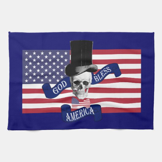 Patriotische amerikanische Flagge Küchentuch (Horizontal)