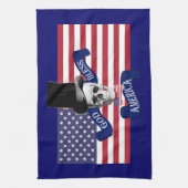 Patriotische amerikanische Flagge Küchentuch (Vertikal)