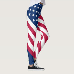Patriotische amerikanische Flagge Leggings