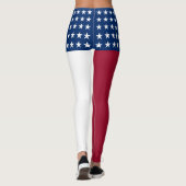 Patriotische amerikanische Flagge Leggings (Rückseite)