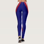 Patriotische amerikanische Flagge Leggings (Rückseite)