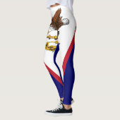 Patriotische amerikanische Flagge Leggings (Links)