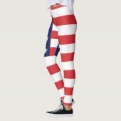 Patriotische amerikanische Flagge Leggings (Links)