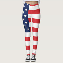 Patriotische amerikanische Flagge Leggings