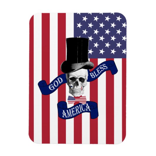 Patriotische amerikanische Flagge Magnet (Vertikal)