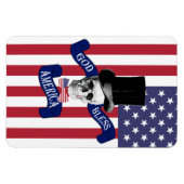 Patriotische amerikanische Flagge Magnet (Horizontal)