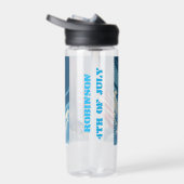 Patriotische amerikanische Flagge mit Feuerwerken Trinkflasche (Rechts)