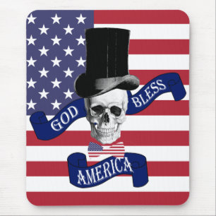 Patriotische amerikanische Flagge Mousepad