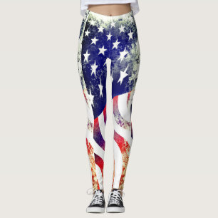 Patriotische Amerikanische Flagge Not Grunge Leggings