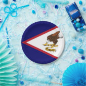 Patriotische amerikanische Flagge Pappteller (Party)