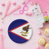 Patriotische amerikanische Flagge Pappteller (Party)