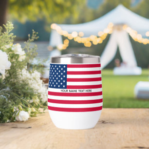 Patriotische amerikanische Flagge personalisierter