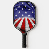Patriotische amerikanische Flagge Pickleball Schläger (Rückseite)