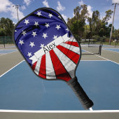 Patriotische amerikanische Flagge Pickleball Schläger
