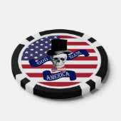 Patriotische amerikanische Flagge Pokerchips (Einzeln)