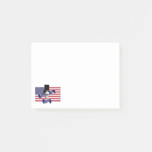 Patriotische amerikanische Flagge Post-it Klebezettel