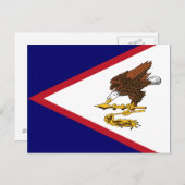 Patriotische amerikanische Flagge Postkarte (Vorne/Hinten)