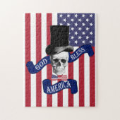 Patriotische amerikanische Flagge Puzzle (Vertikal)