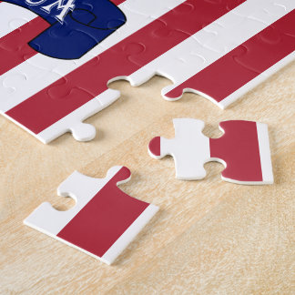 Patriotische amerikanische Flagge Puzzle