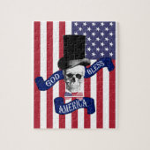 Patriotische amerikanische Flagge Puzzle (Vertikal)
