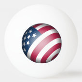 Patriotische amerikanische Flagge Rot Weiß und Bla Tischtennisball (Vorderseite)