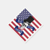 Patriotische amerikanische Flagge Serviette (Ecke)