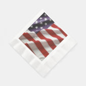 Patriotische amerikanische Flagge Serviette (Ecke)