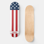 Patriotische amerikanische Flagge Skateboard (Vorderseite)
