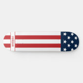 Patriotische amerikanische Flagge Skateboard (Horizontal)