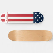 Patriotische amerikanische Flagge Skateboard (Horizontal)