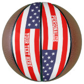 Patriotische amerikanische Flagge Sonderbasketball Basketball (Vertikal)