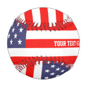 Patriotische amerikanische Flagge Sondergeschenk B Baseball (Vorderseite)