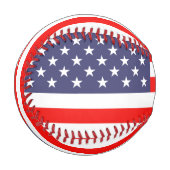 Patriotische amerikanische Flagge Sondergeschenk B Baseball (Vorderseite Links)