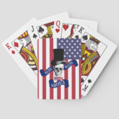 Patriotische amerikanische Flagge Spielkarten (Rückseite)