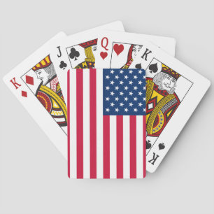 Patriotische amerikanische Flagge Spielkarten