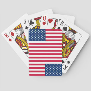 Patriotische amerikanische Flagge Spielkarten