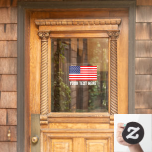 Patriotische amerikanische Flagge statisch transpa Fensteraufkleber